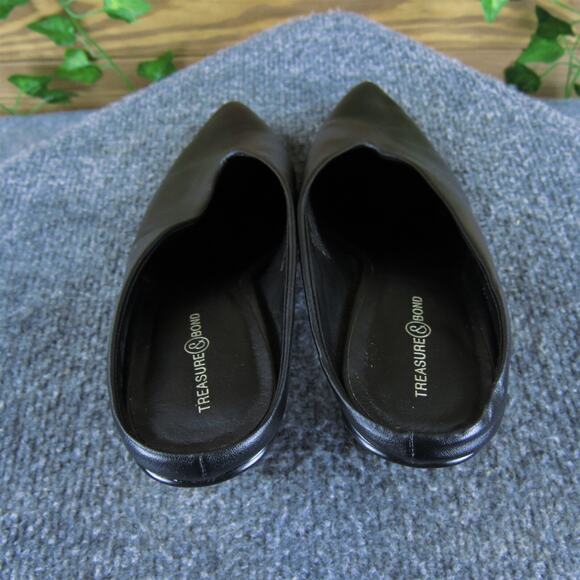 Treasure & Bond Women's Mule Black Leather Pump 7.5 Medium Gently Used 2025 - Picture 5 of 7
